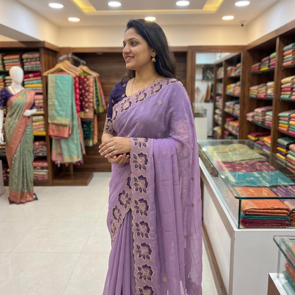 Georgette Festive Saree