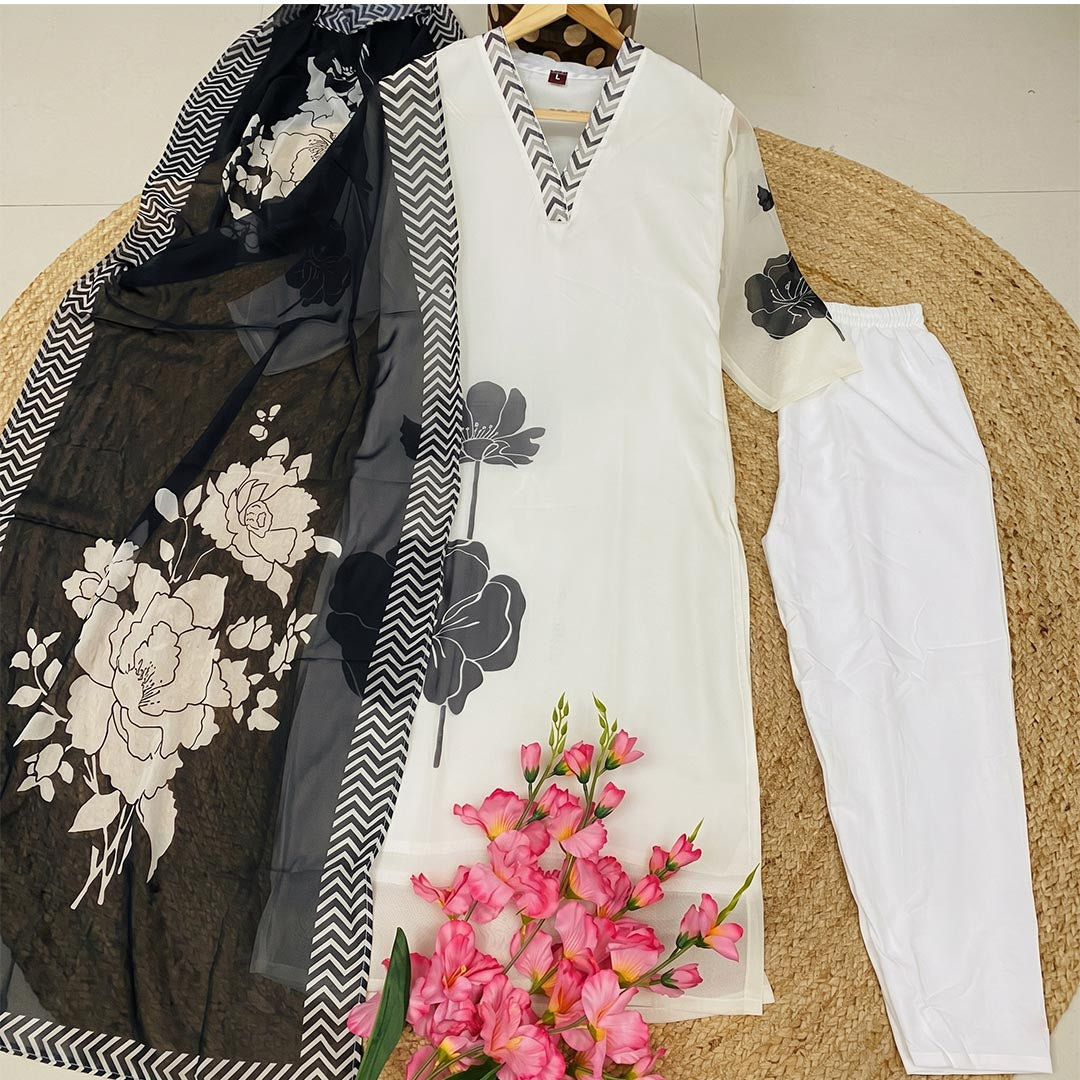 Georgette Party Wear Printed Suit