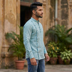 Cotton Men Designer Ethnic Kurta-ELLE114162