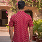 Cotton Men Short Kurta-ELLE111118