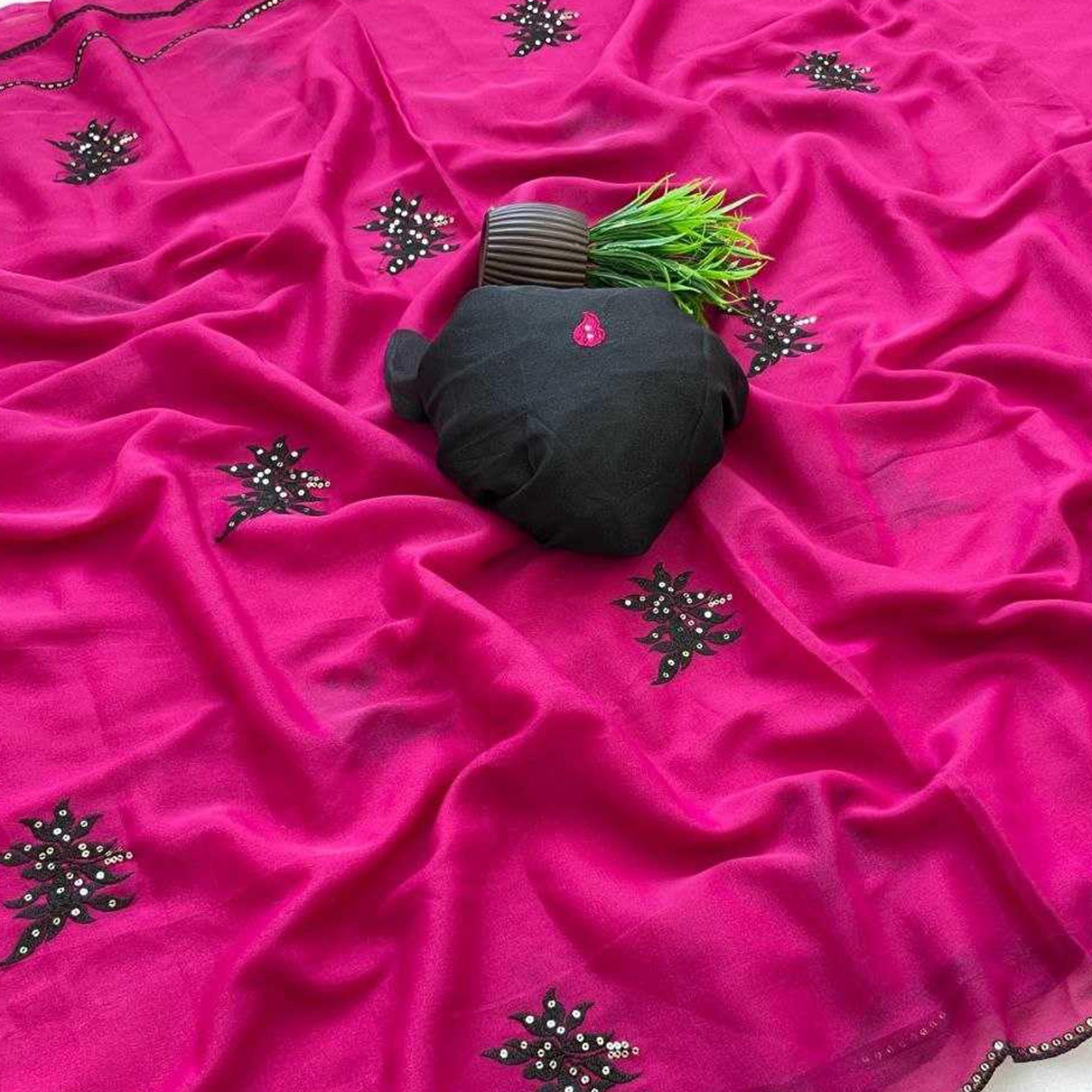 Star Georgette Soft Silk Saree