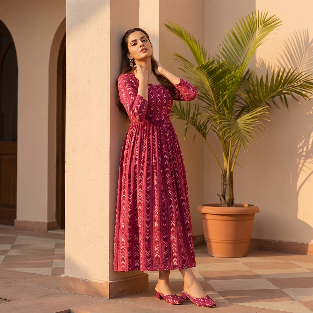 Georgette Ethnic Suit