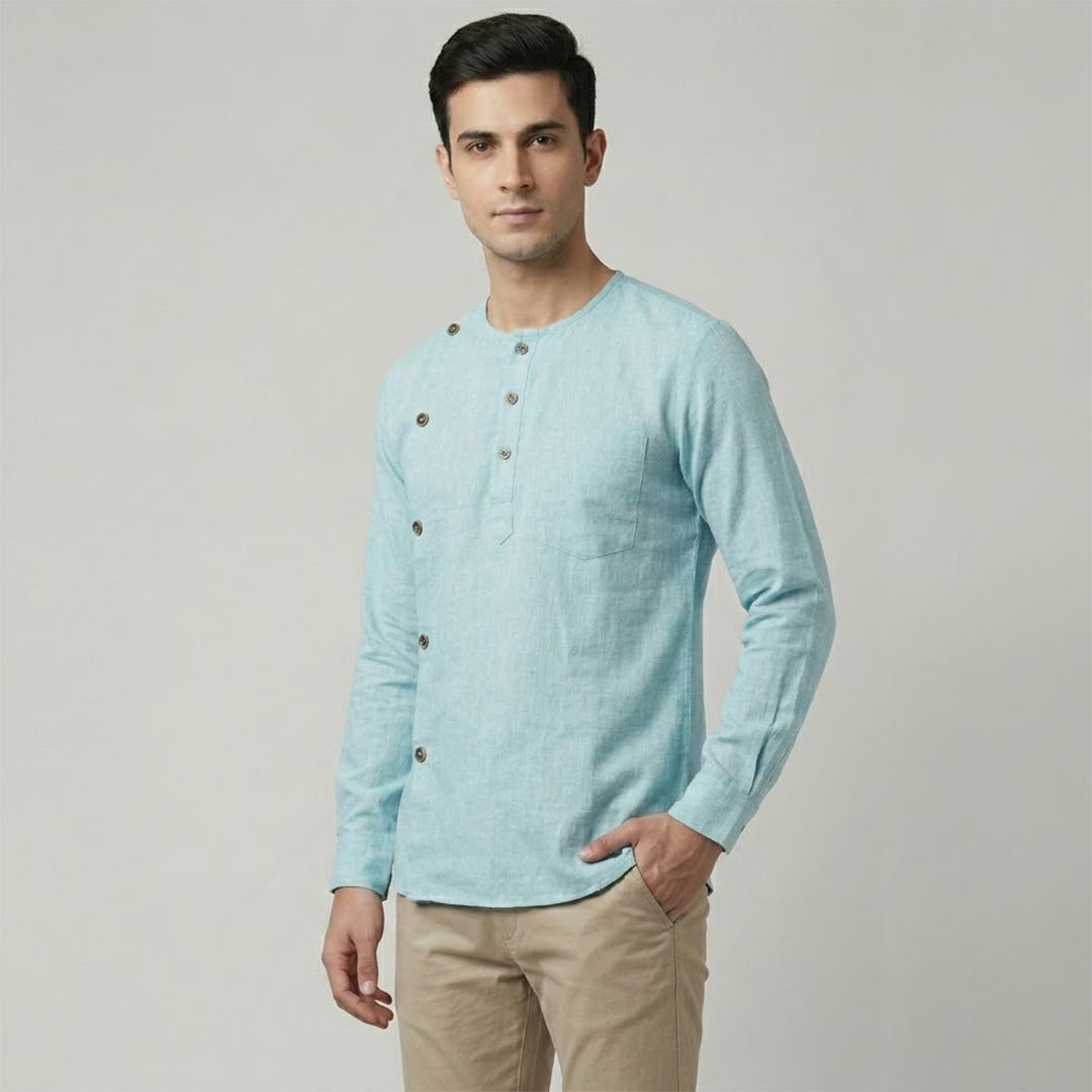 Cotton Mens Kurta-ELLE114173