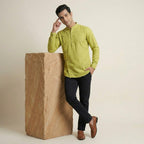 Cotton Mens Kurta-ELLE114173