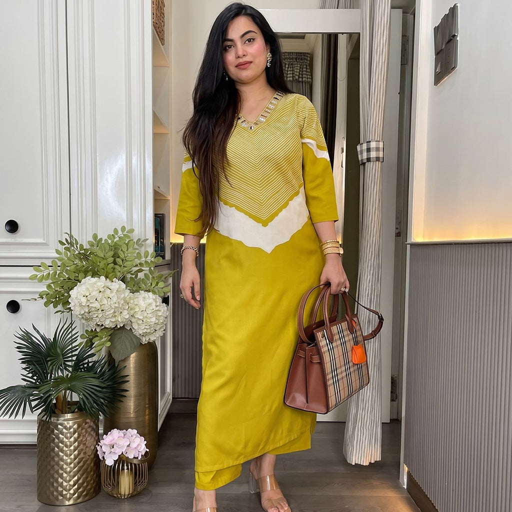 Pure Cotton Party wear suit