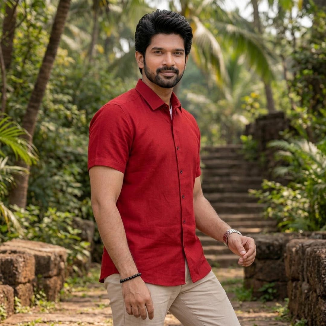 Silk Cotton Mens Shirt-ELLE91439