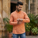 Cotton Men Designer Ethnic Kurta-ELLE114162