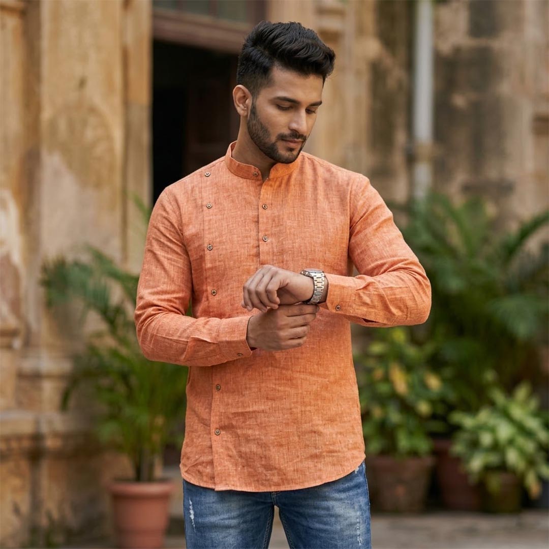 Cotton Men Designer Ethnic Kurta-ELLE114162