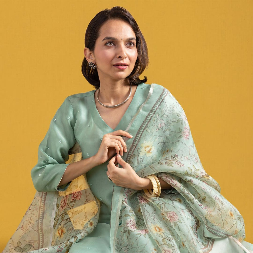 Chanderi Party Wear Suit