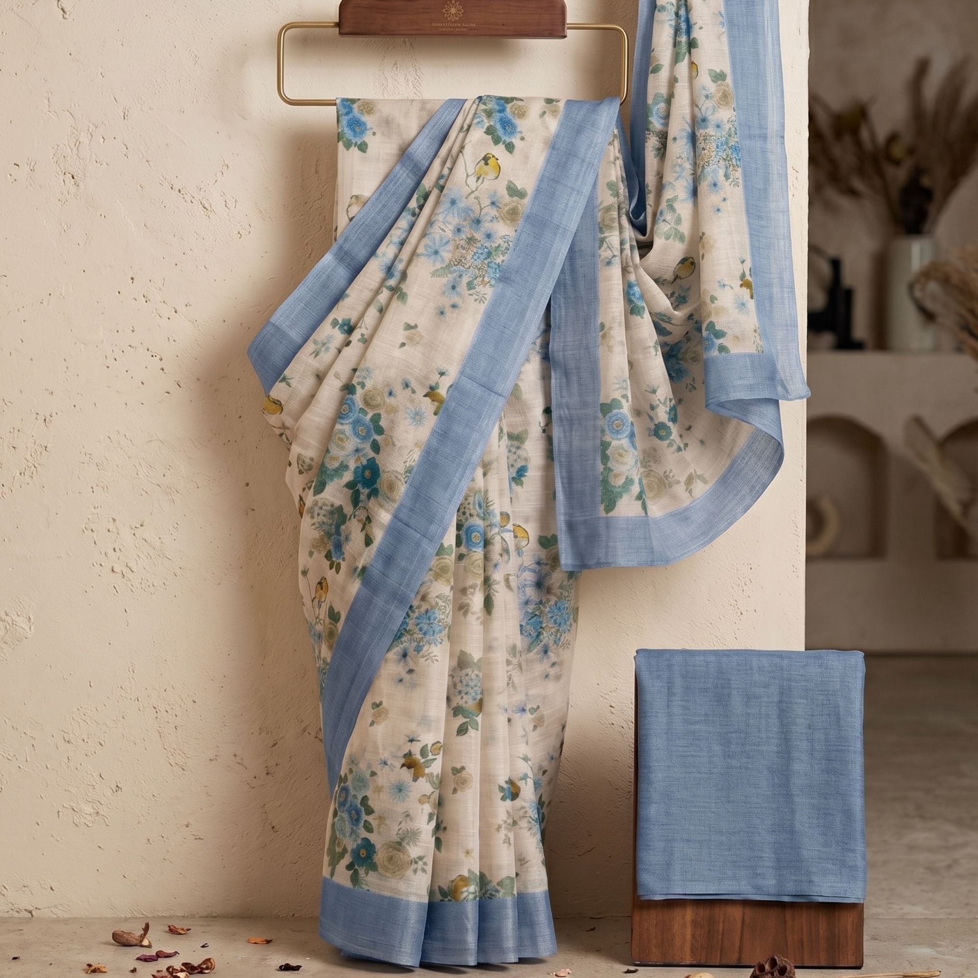 Linen Blend Saree