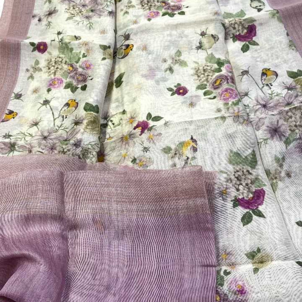 Linen Blend Saree