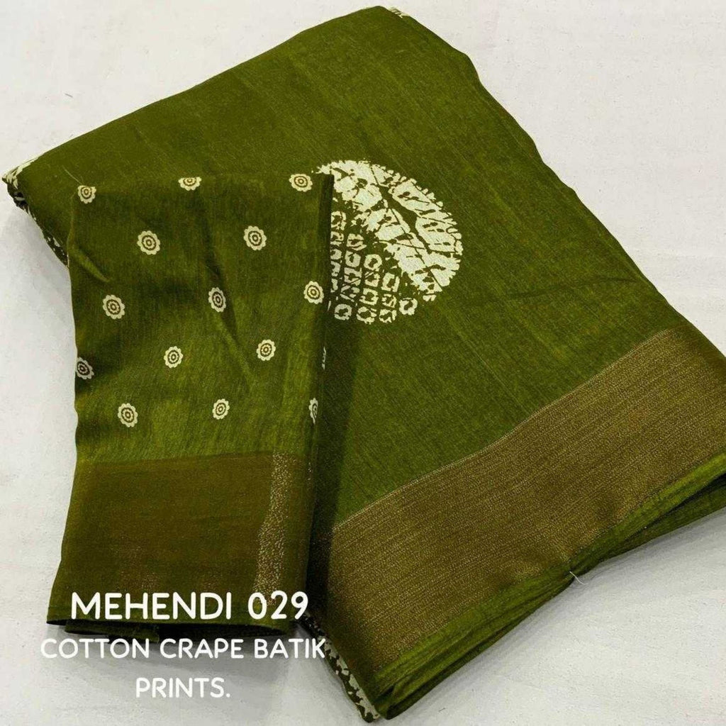 Soft Cotton Printed Saree