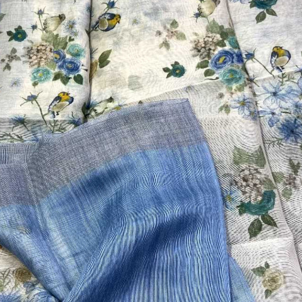 Linen Blend Saree