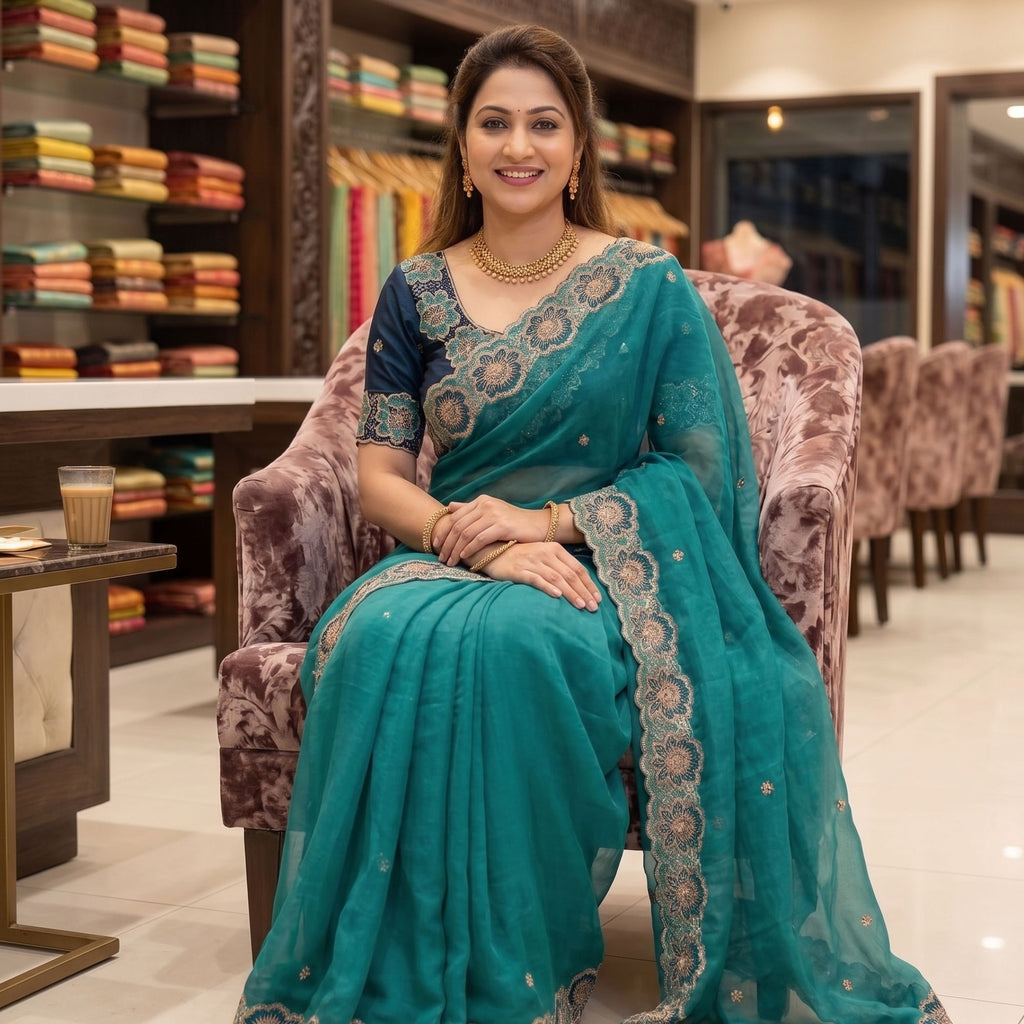 Georgette Festive Saree