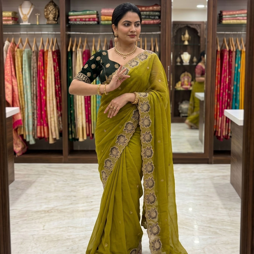 Georgette Festive Saree