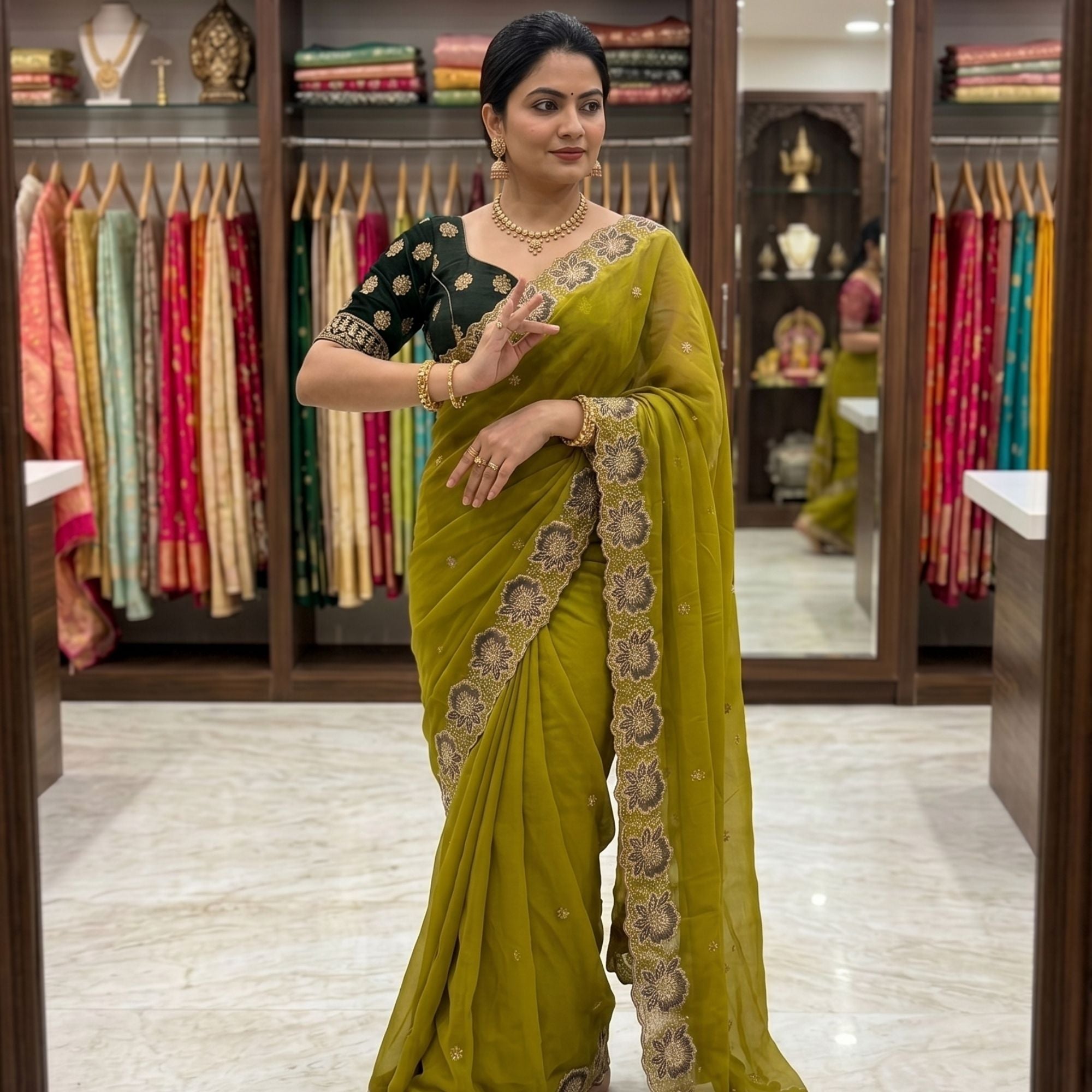 Georgette Festive Saree