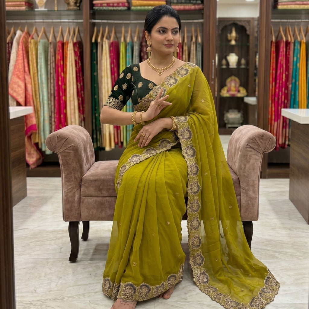 Georgette Festive Saree