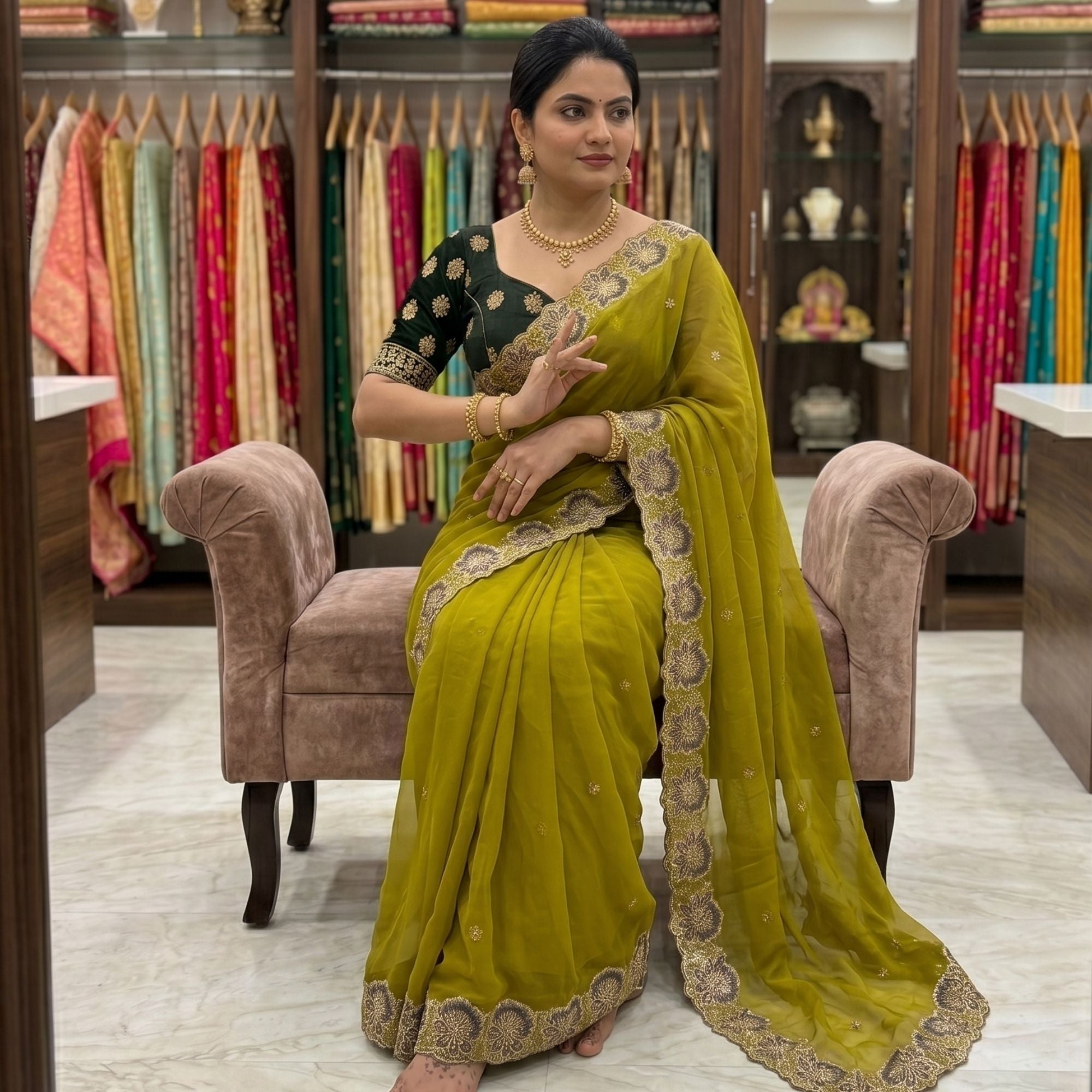 Georgette Festive Saree