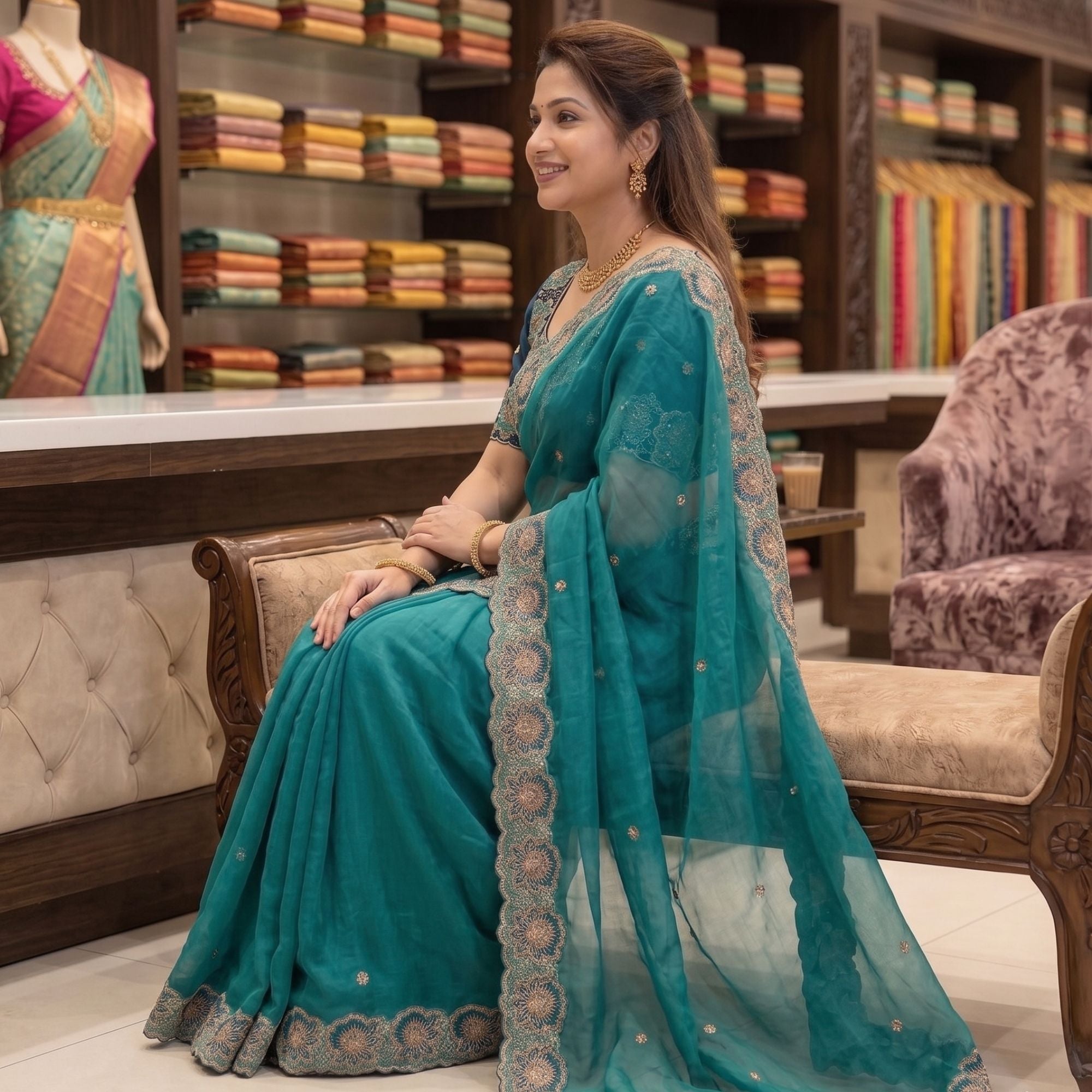 Georgette Festive Saree