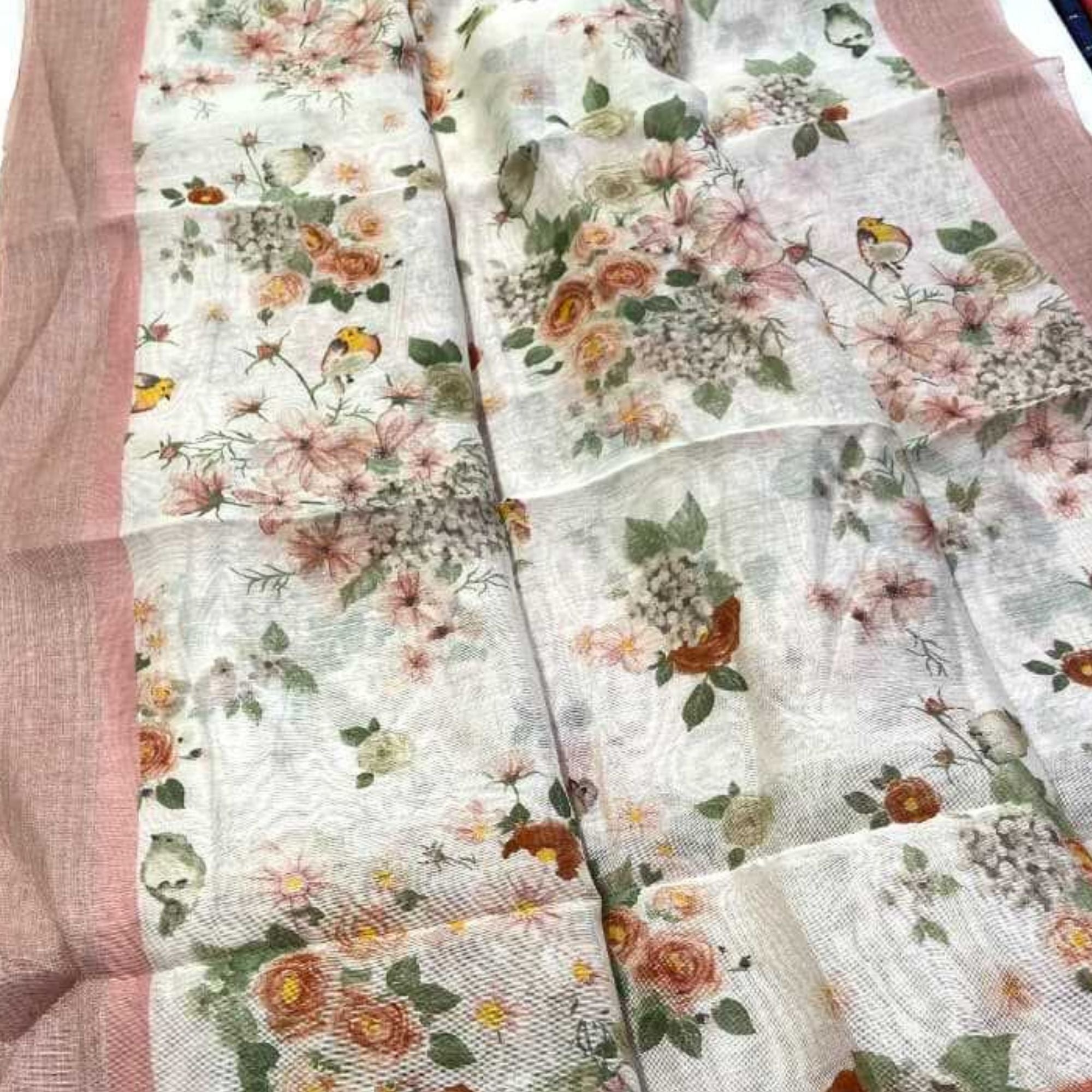 Linen Blend Saree