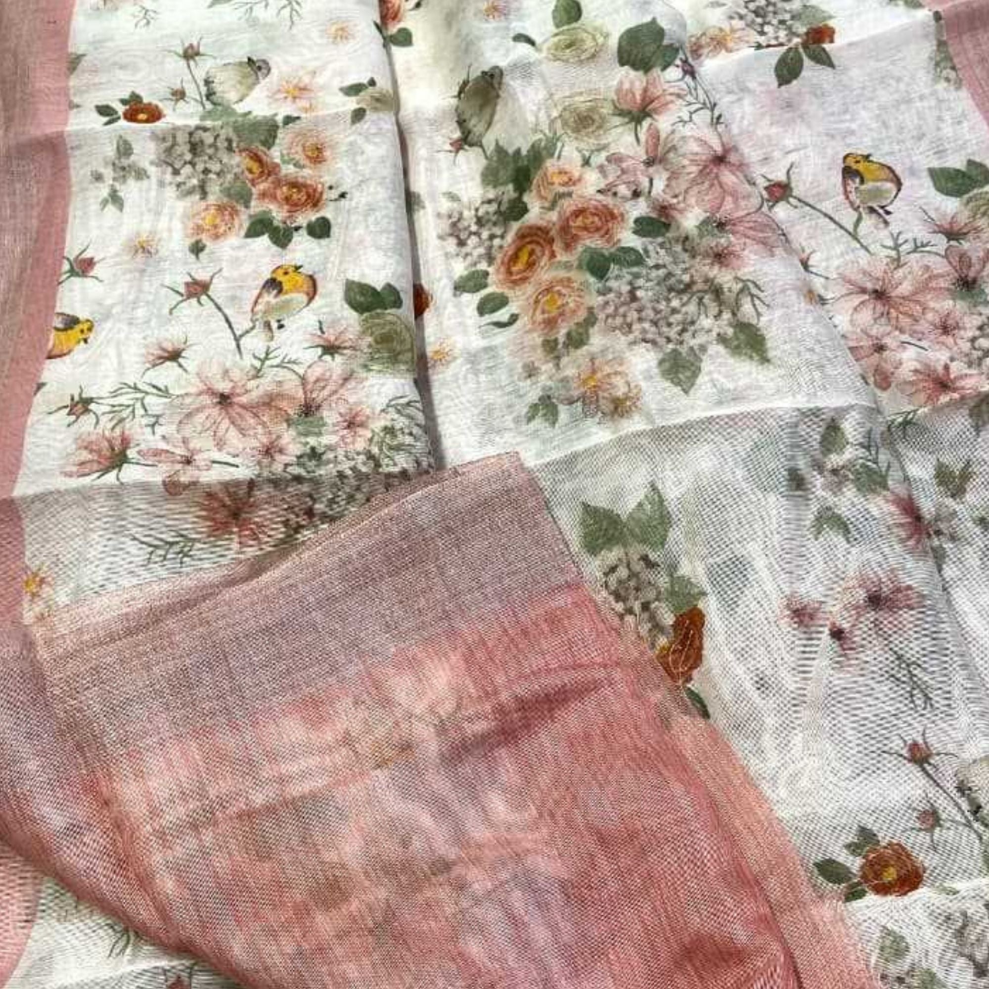 Linen Blend Saree