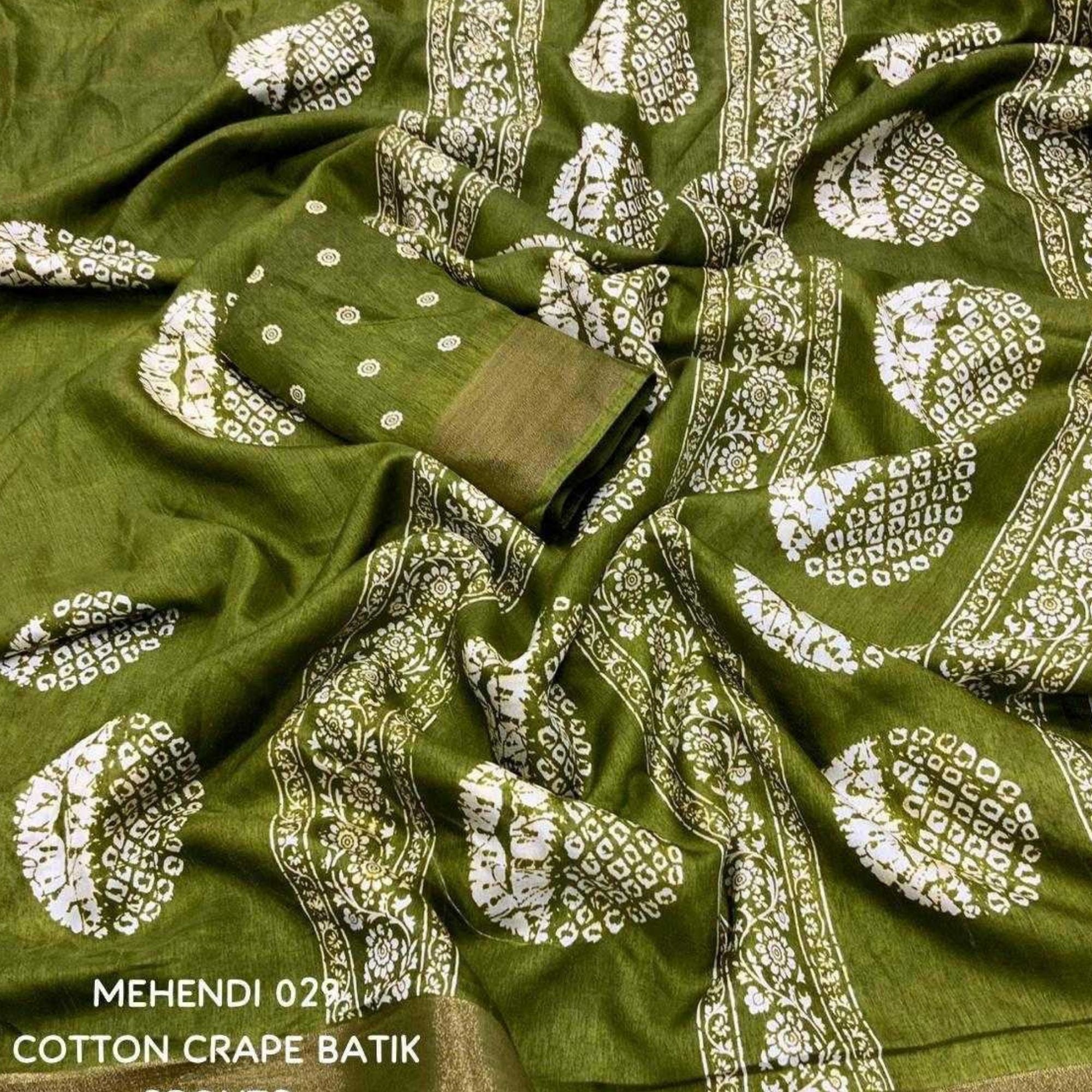 Soft Cotton Printed Saree