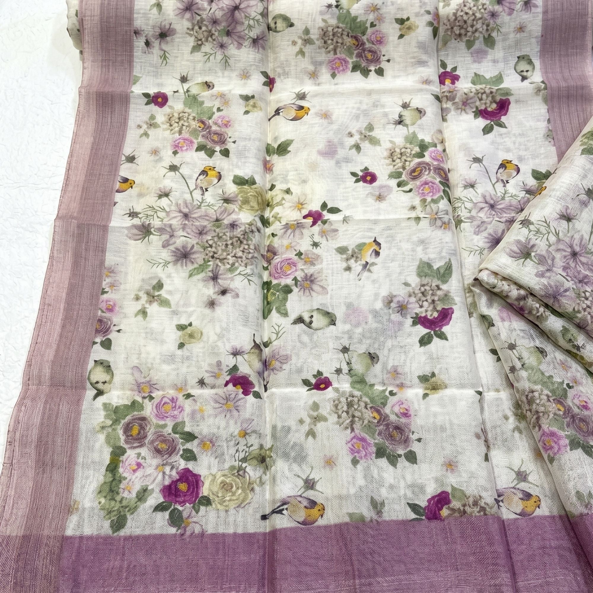 Linen Blend Saree