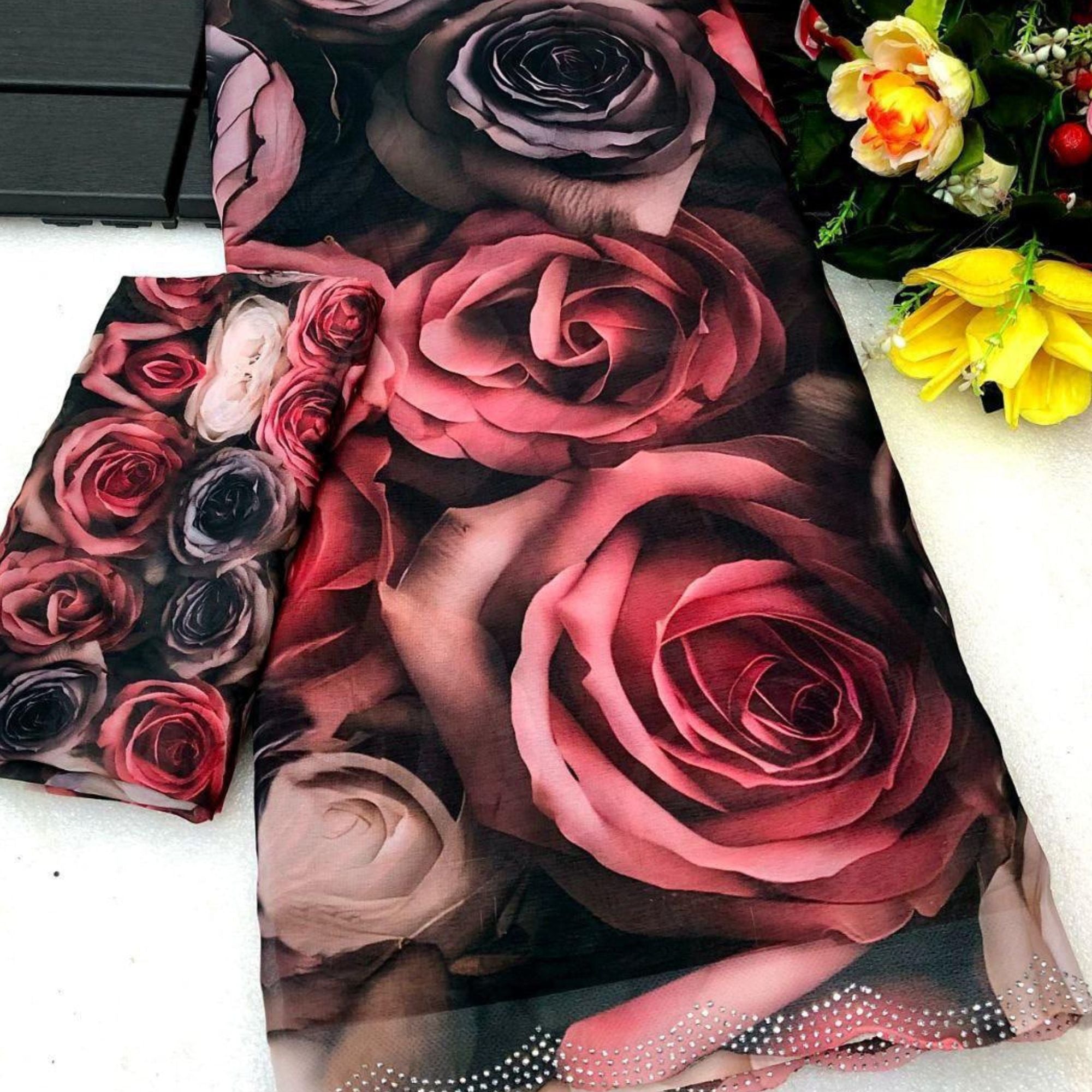 Georgette Printed Sarees