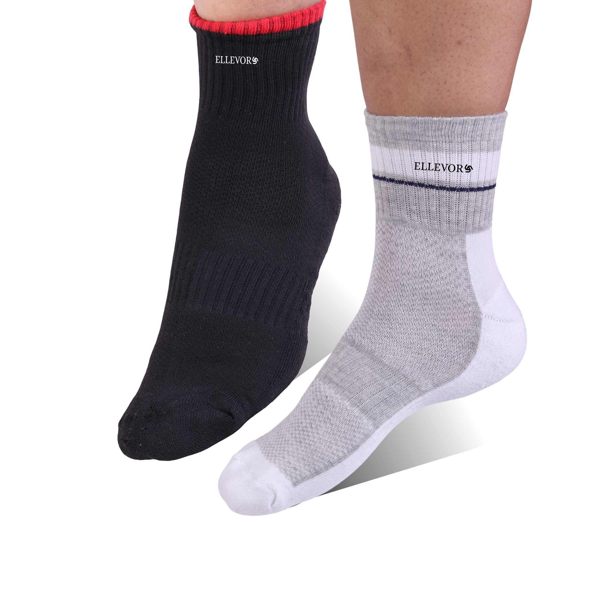 SoleVibe Ankle-Length Unisex Socks-Pack of 2