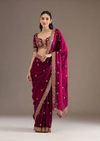 Bridal Saree with Blouse-MANSH-00003