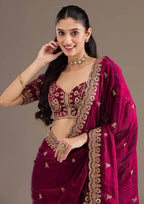 Bridal Saree with Blouse-MANSH-00003