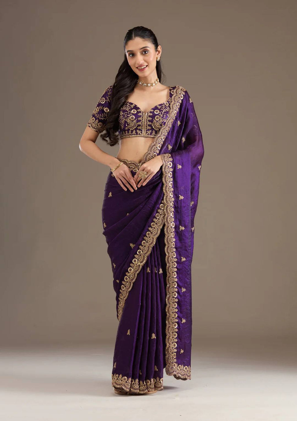 Bridal Saree with Blouse-MANSH-00003