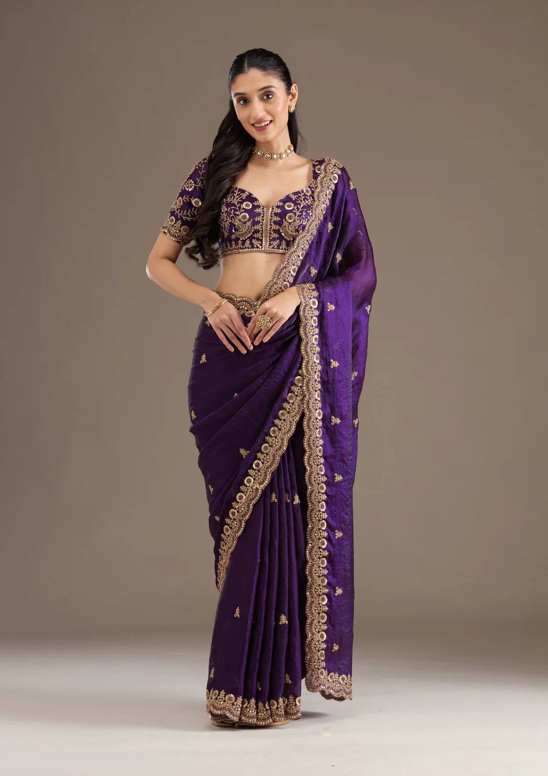 Bridal Saree with Blouse-MANSH-00003