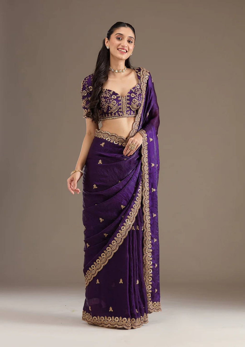 Bridal Saree with Blouse-MANSH-00003