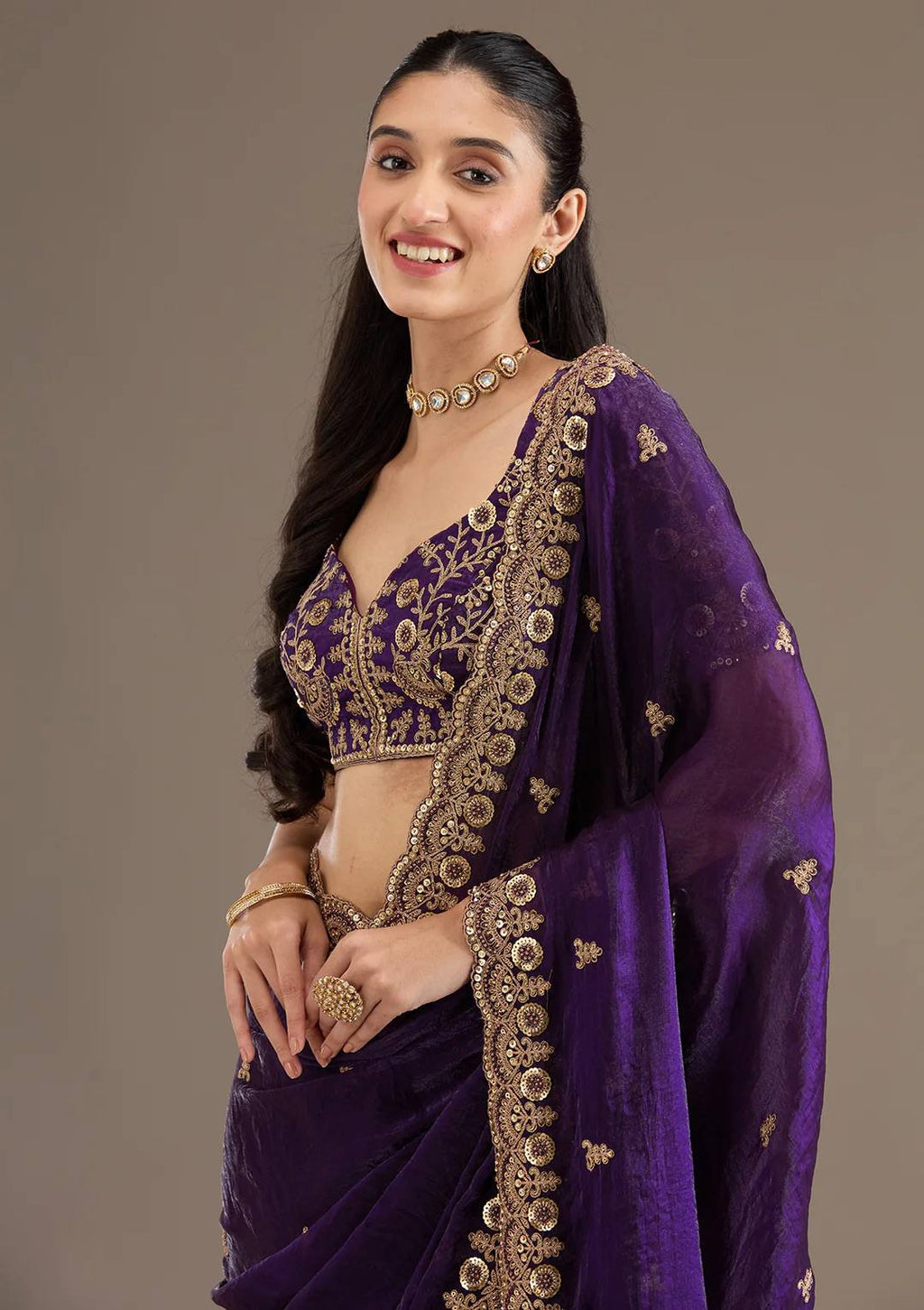 Bridal Saree with Blouse-MANSH-00003