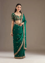 Bridal Saree with Blouse-MANSH-00003