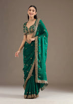 Bridal Saree with Blouse-MANSH-00003
