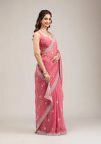 Heavy Crunchy Ciffon Saree-MANSH-00004