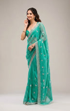 Heavy Crunchy Ciffon Saree-MANSH-00004