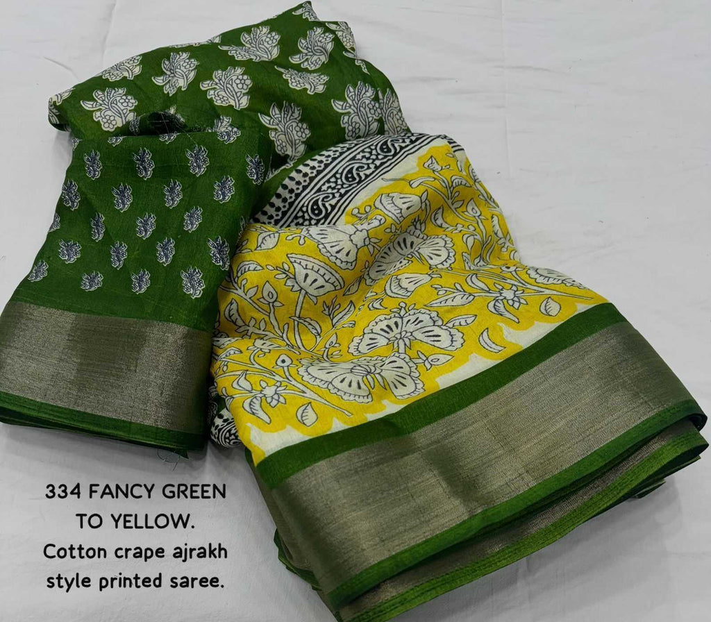 Soft Cotton Printed Saree